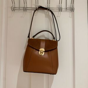 GENUINE ITALIAN LEATHER Brown Handbag